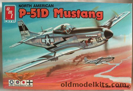 AMT 1/48 North American P-51D Mustang - USAAF Burma 1945 / 'Old Crow'  363 FS 357 FG 1944 Major CE Anderson / RAF 112 Sq Italy 1945, 8880 plastic model kit